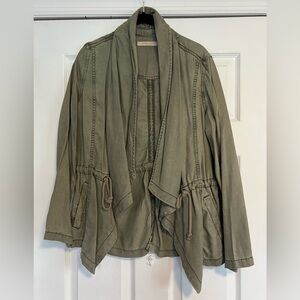 Max Jeans Utility Jacket in Olive